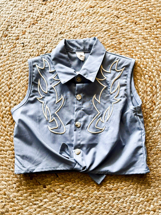 Western Tie kids shirt
