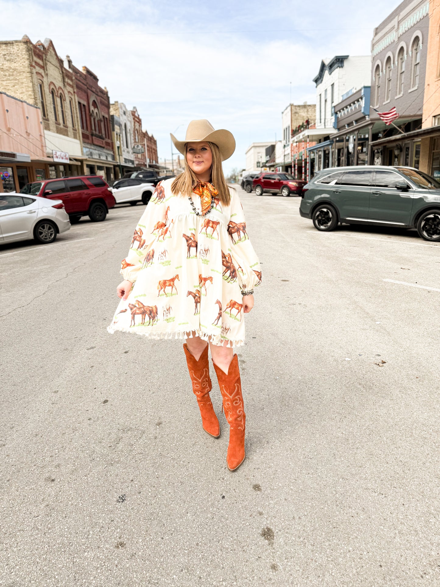 Wild Spirit Horse Print Dress