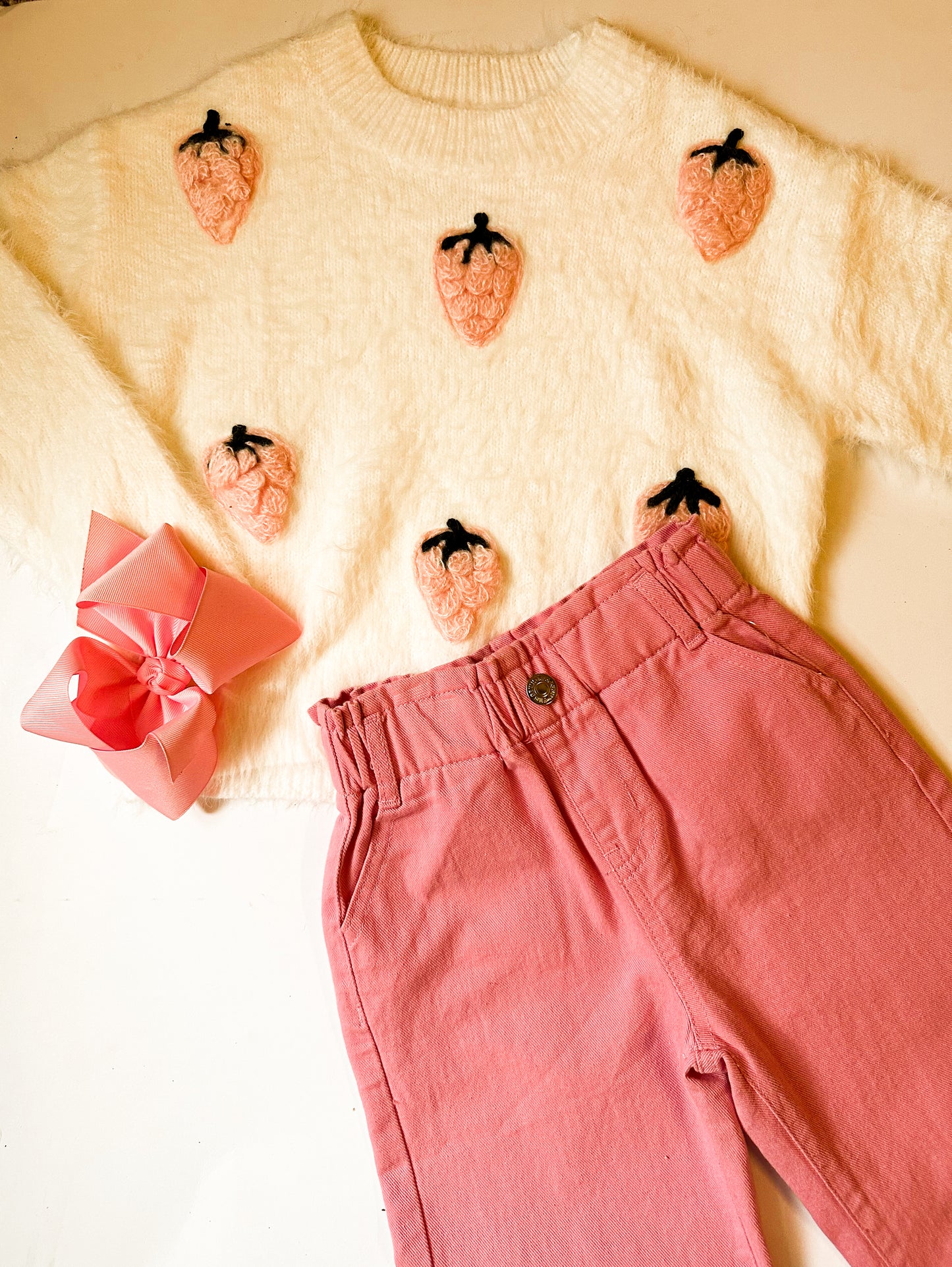 Strawberry Fleece Sweater