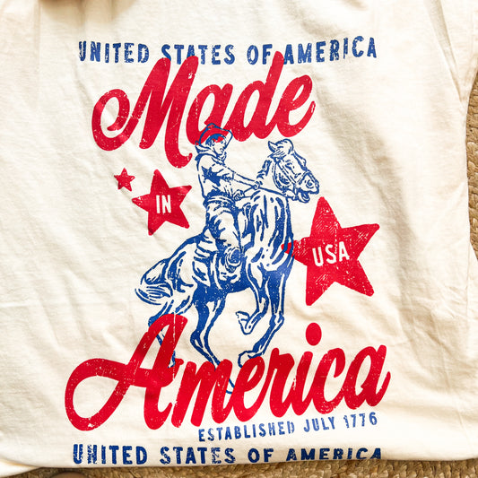 Made In America, USA Western Oversized TShirt