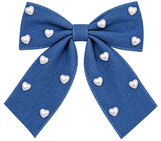 Denim Sweetheart Bow