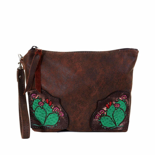 Prickly pear makeup pouch