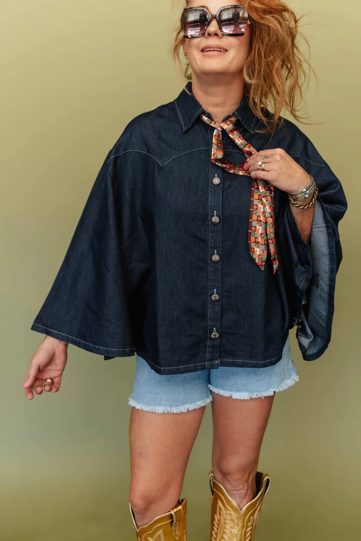 Blu Outlaw Cape top