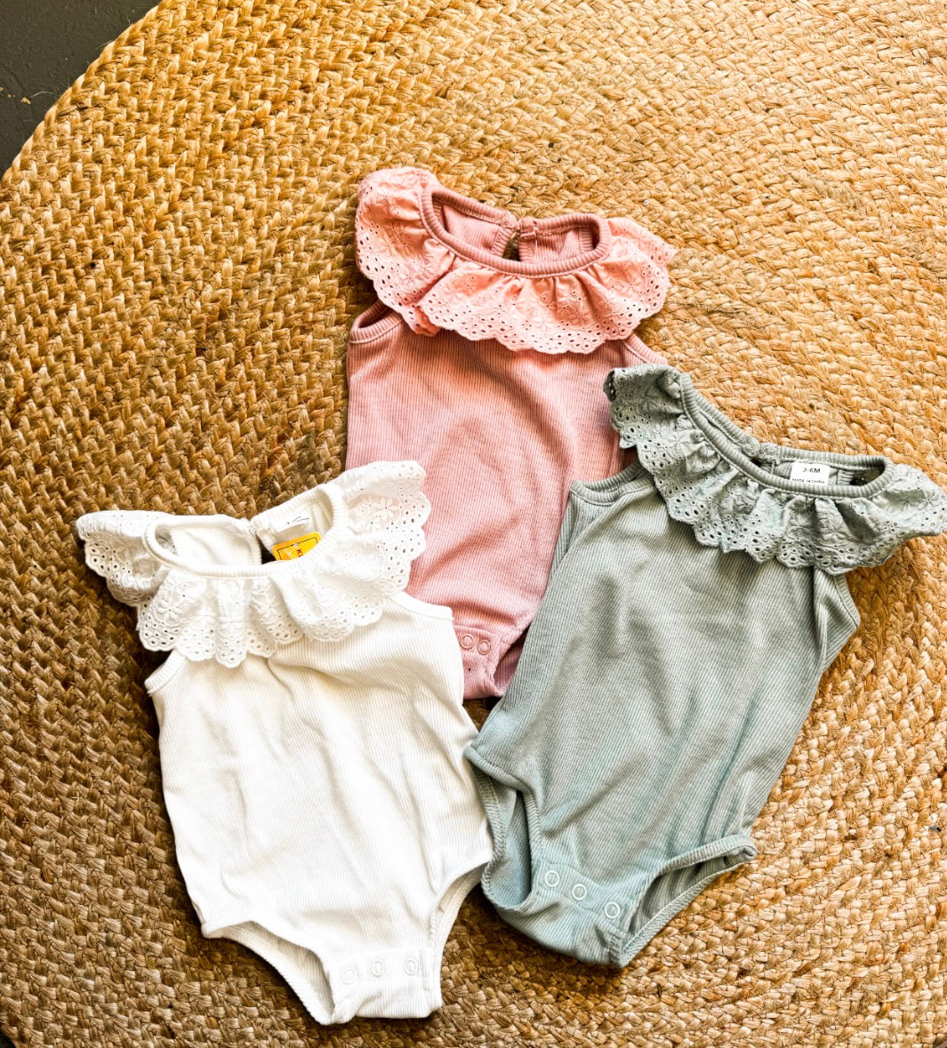 Little Garden Eyelet Onesies