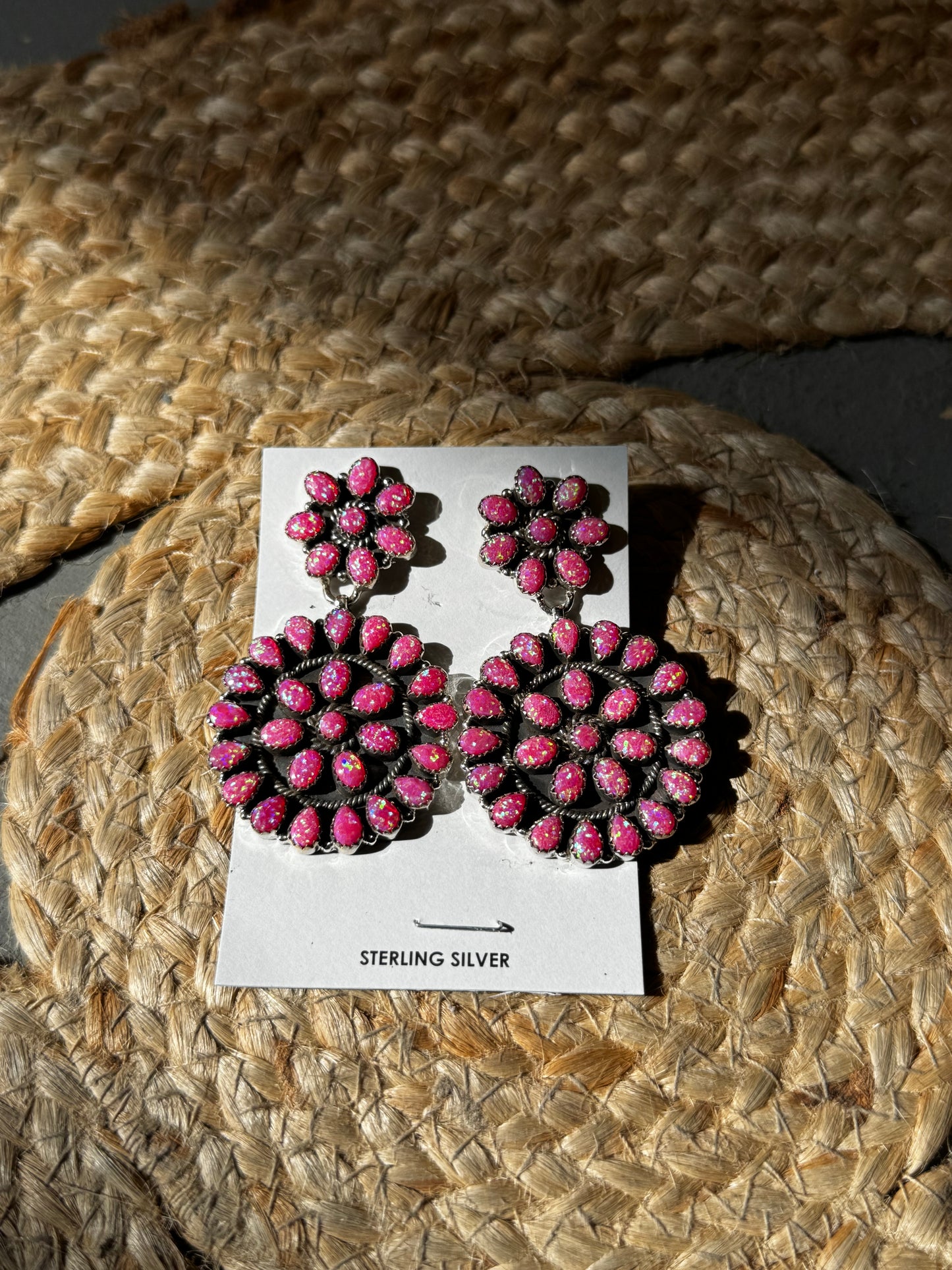 Pink Opal 2-Tier Earring