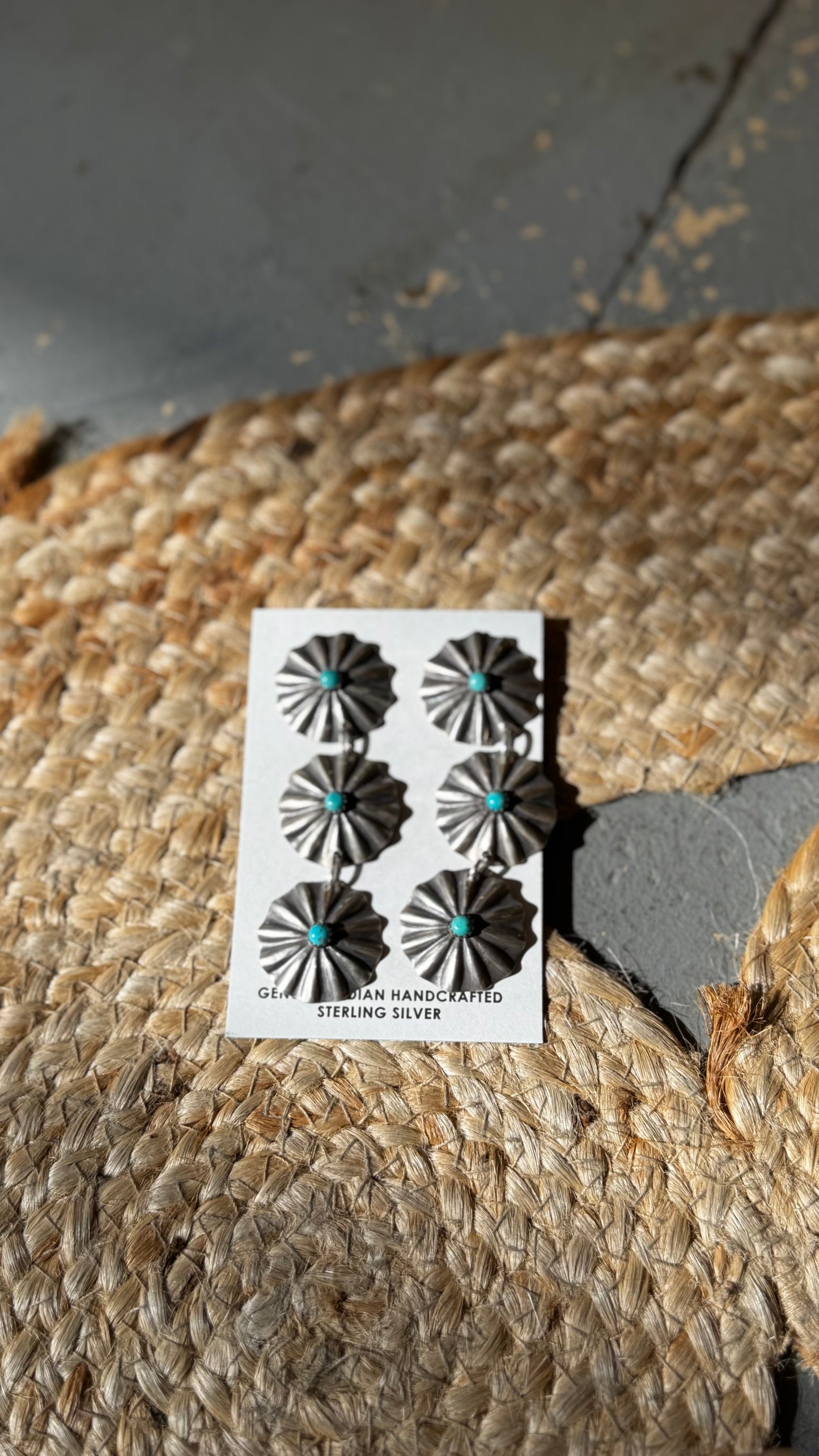 3- Tier Concho Earrings