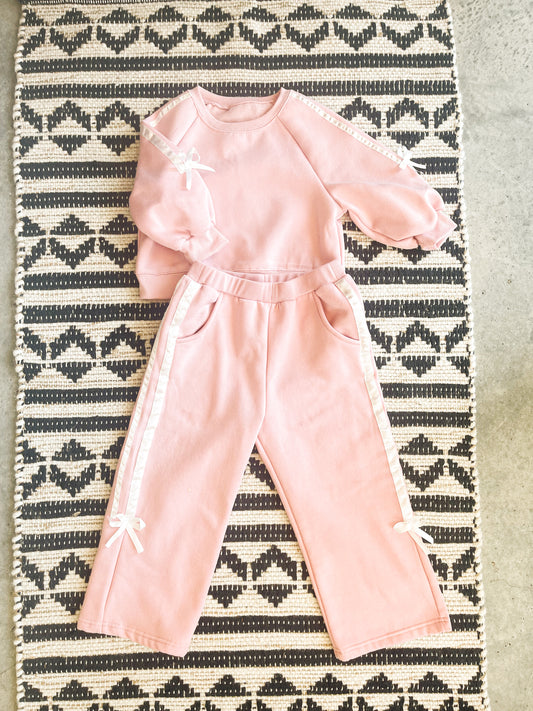 Pink bow Sweatsuit