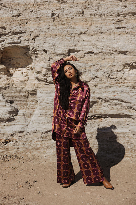 Dakota Set - Magenta Geo