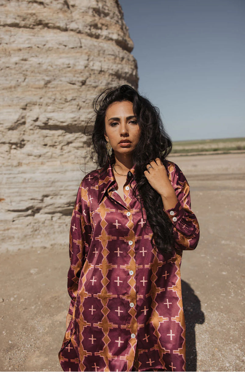 Dakota Set - Magenta Geo