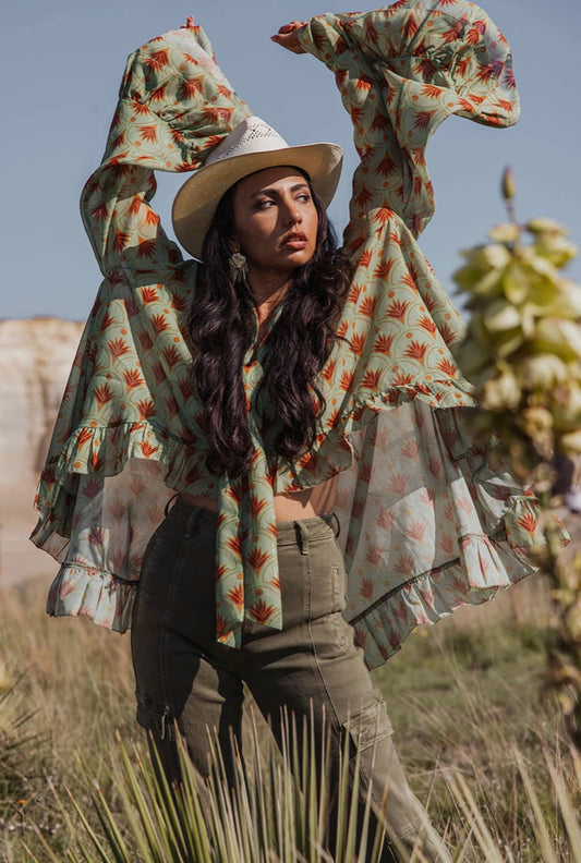 Taos Top - Mint Agave