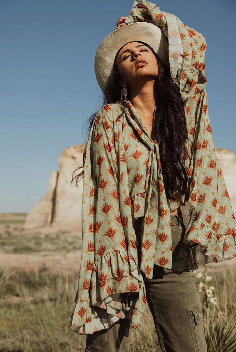 Taos Top - Mint Agave