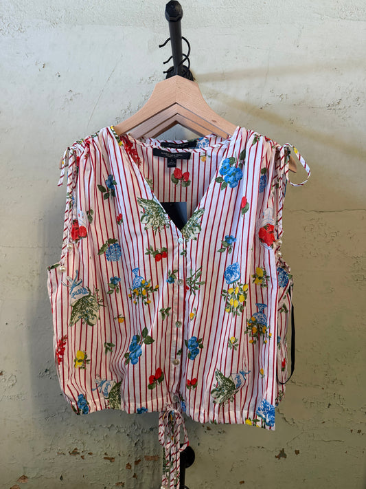 Striped French Girlie Top