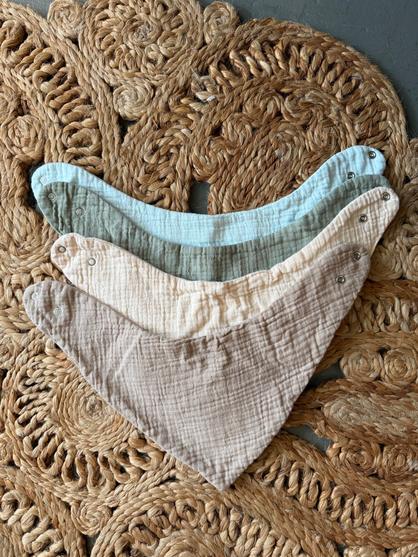 Baby bib bandana set