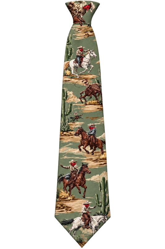 Wile West Toile Tie