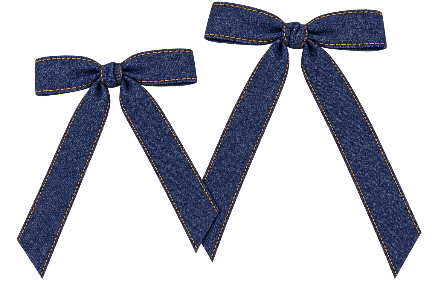Denim bow set