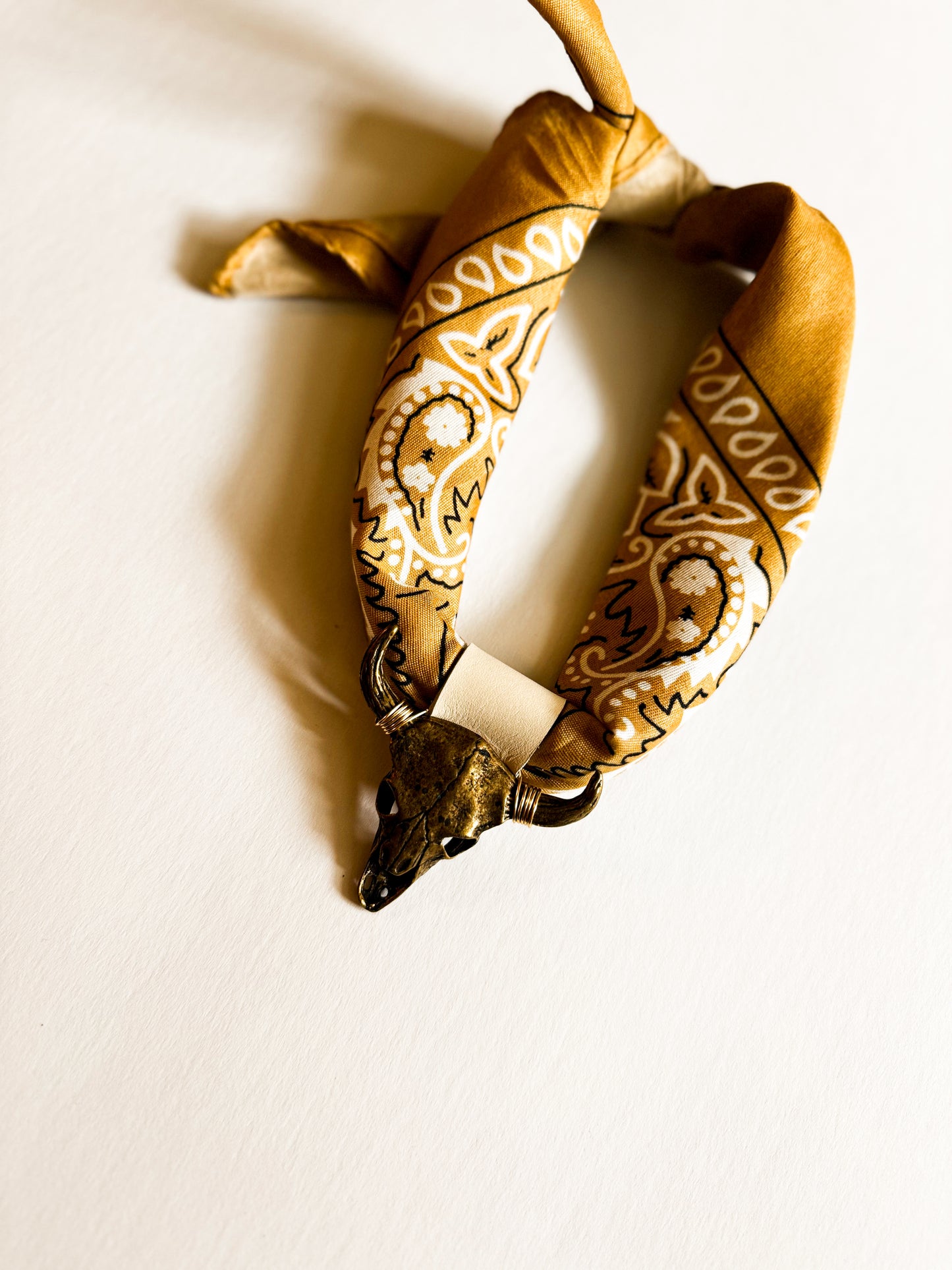 Golden Ranch Steerhead Bandana Necklace