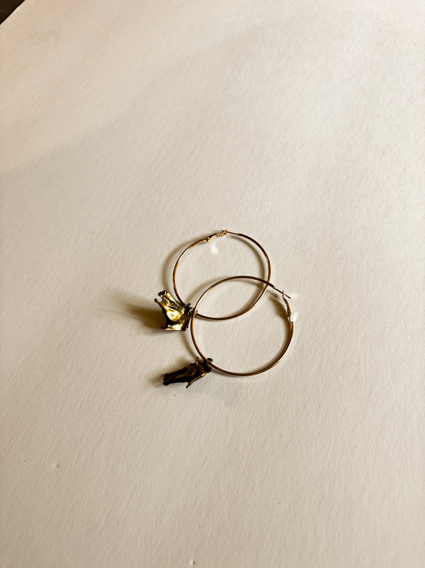 Wild Horse Gold Hoops