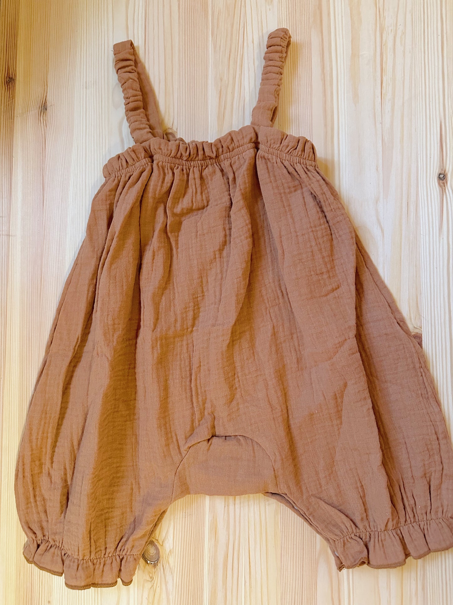 Muslin Coffee Romper