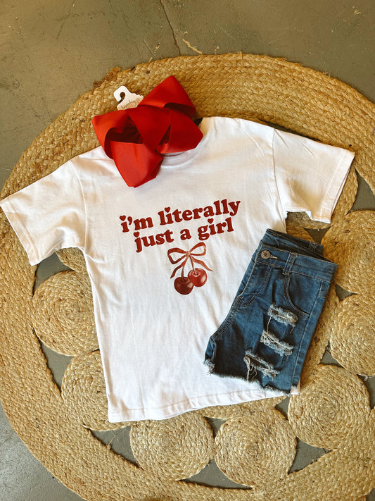 Kid's Literally Just A Girl Tee