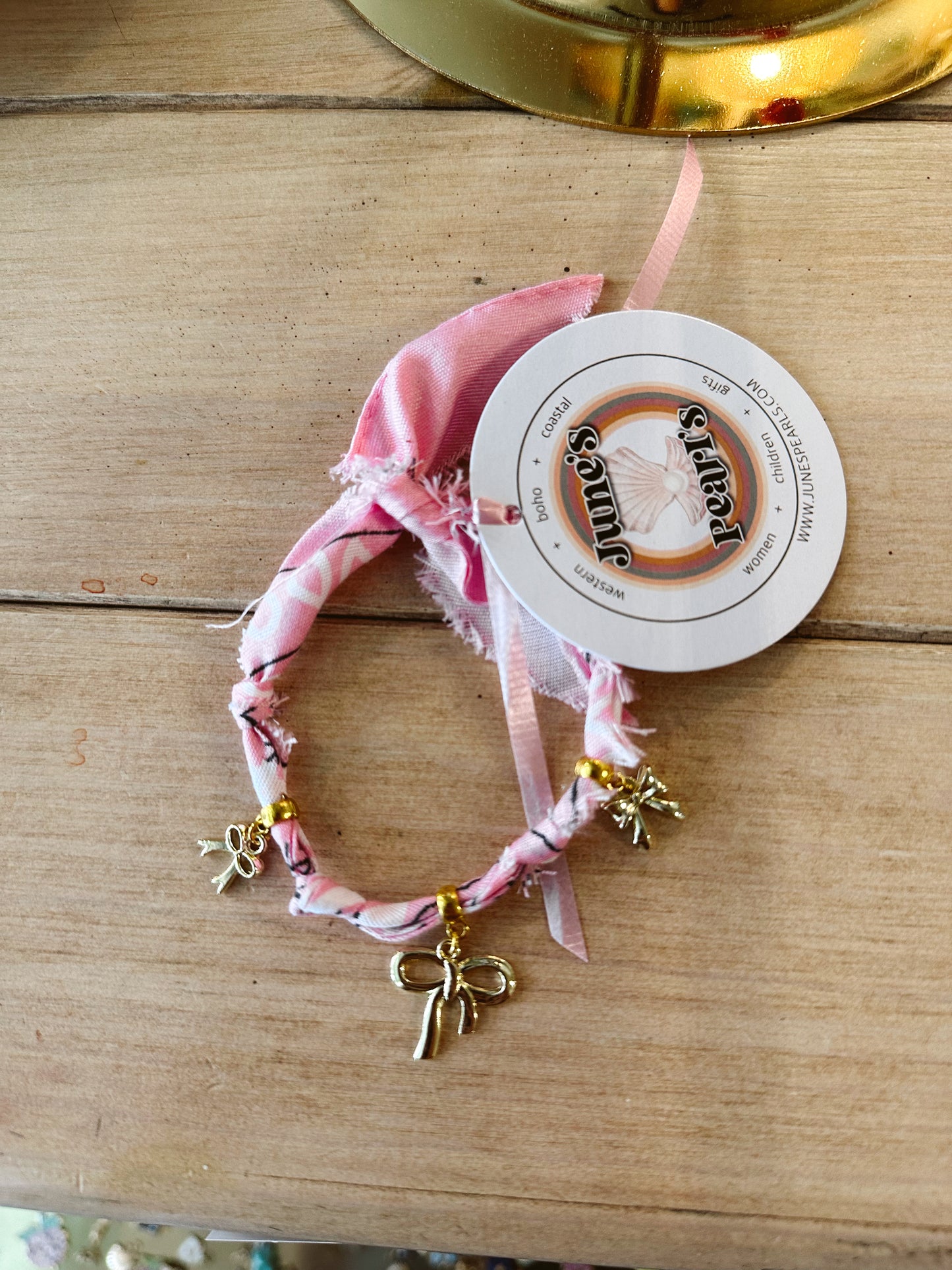 Charmed Bow Bandana Bracelet