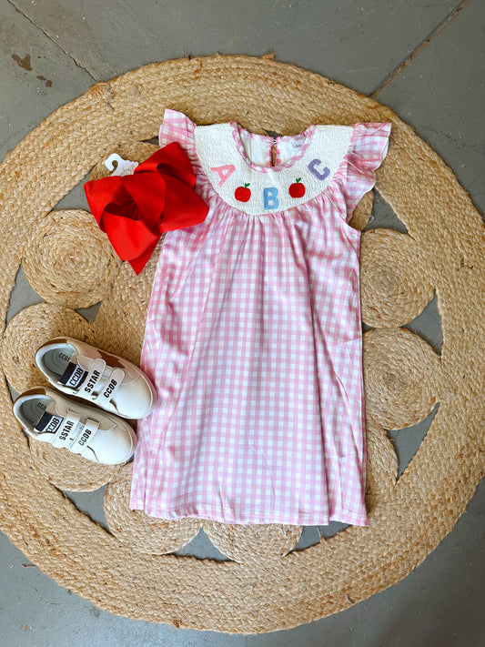 ABC's Smocked Gingham Dress