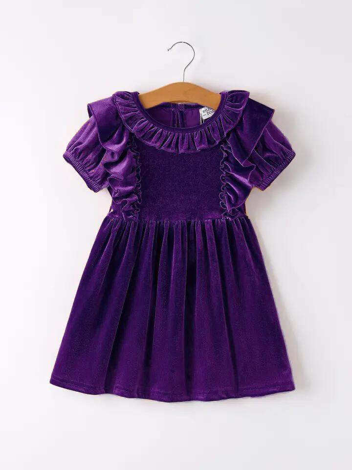 Autumn Velvet Girls Dress
