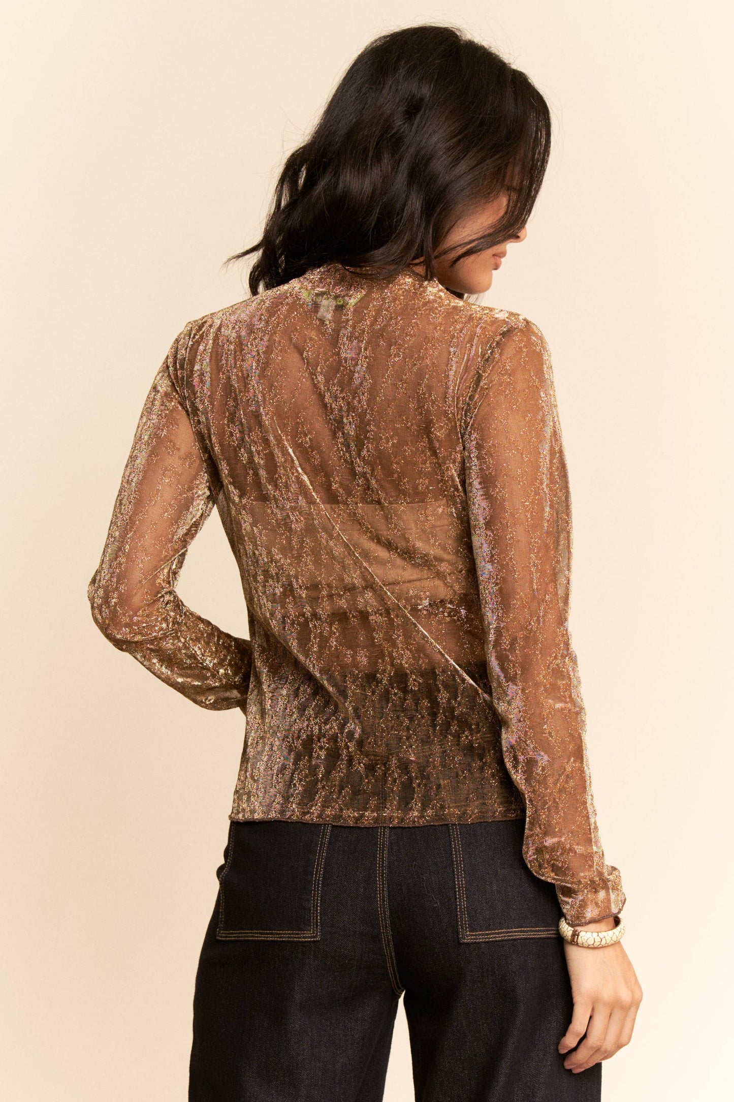 The Gold Shimmer Top