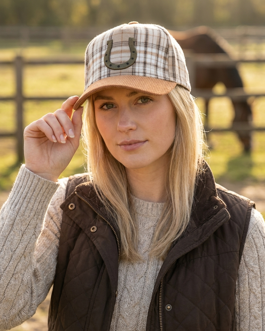 Bridlewood Plaid Horseshoe Hat