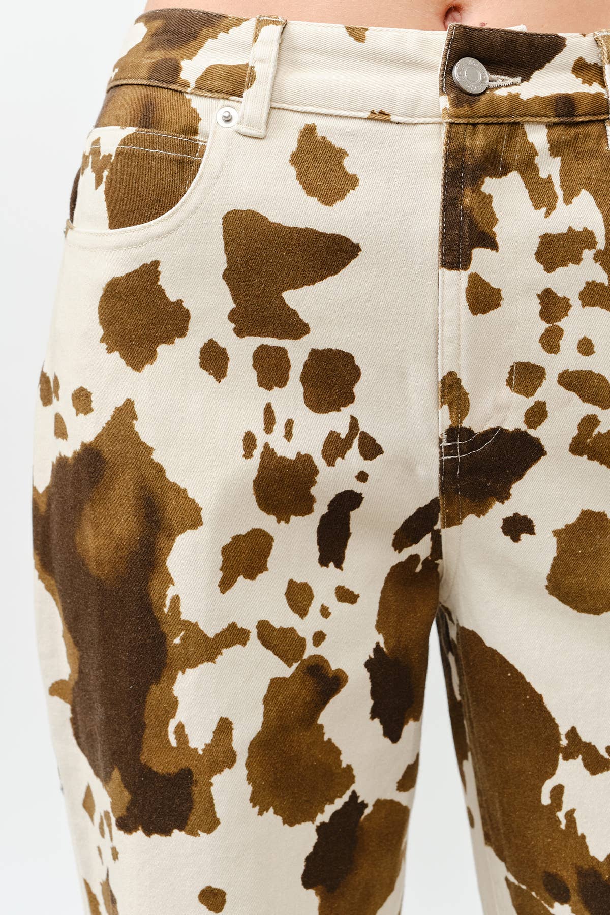 Cowhide Print Pants
