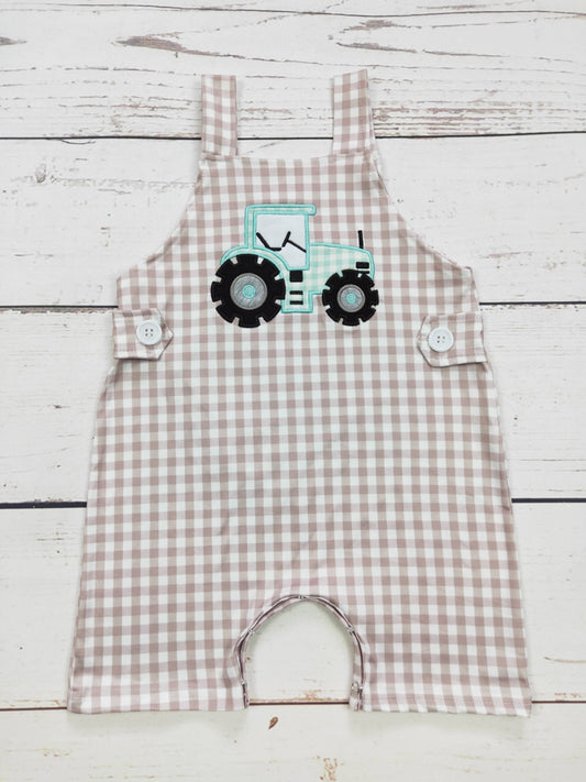 Checkered Tractor Overalls