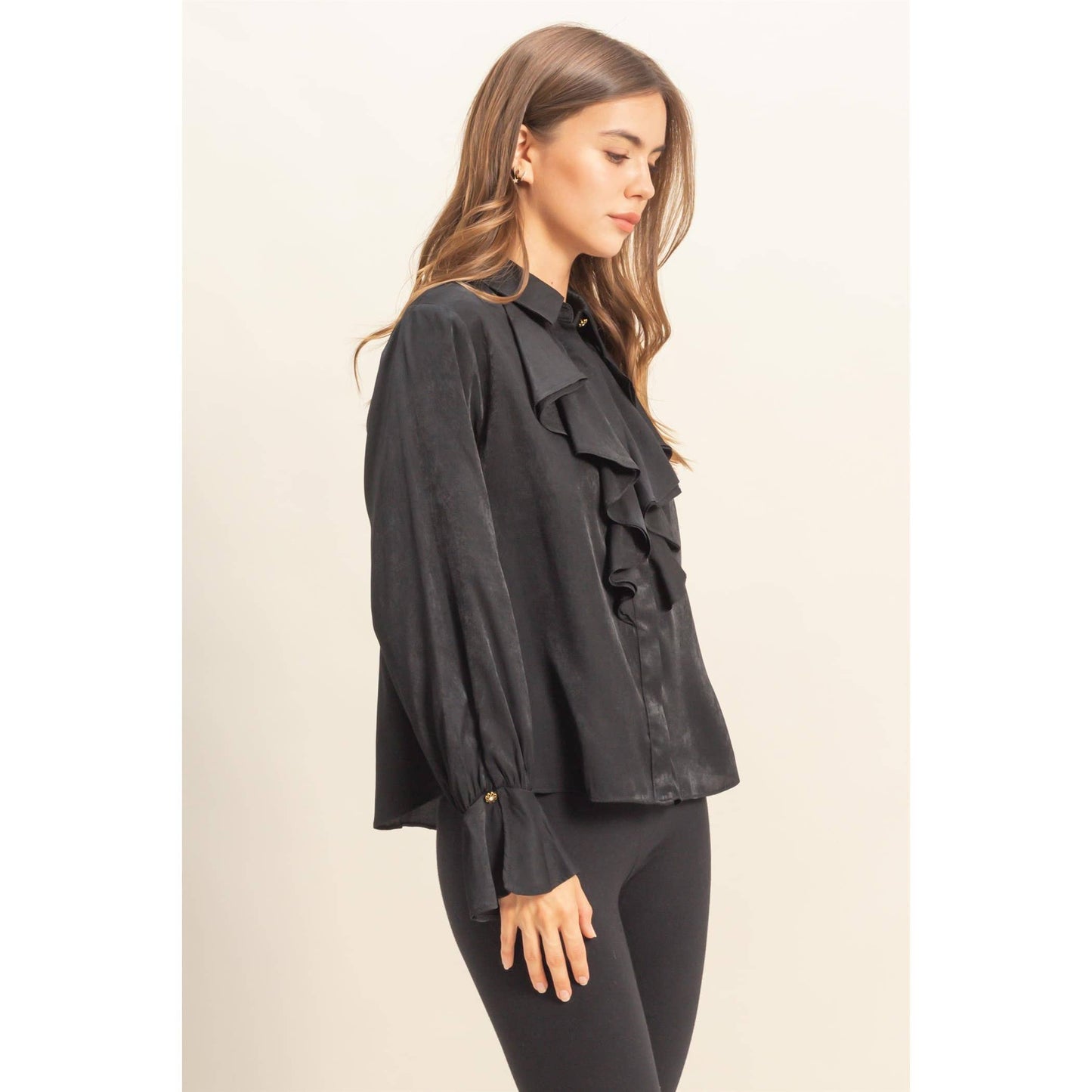 The Midnight Ruffles Top