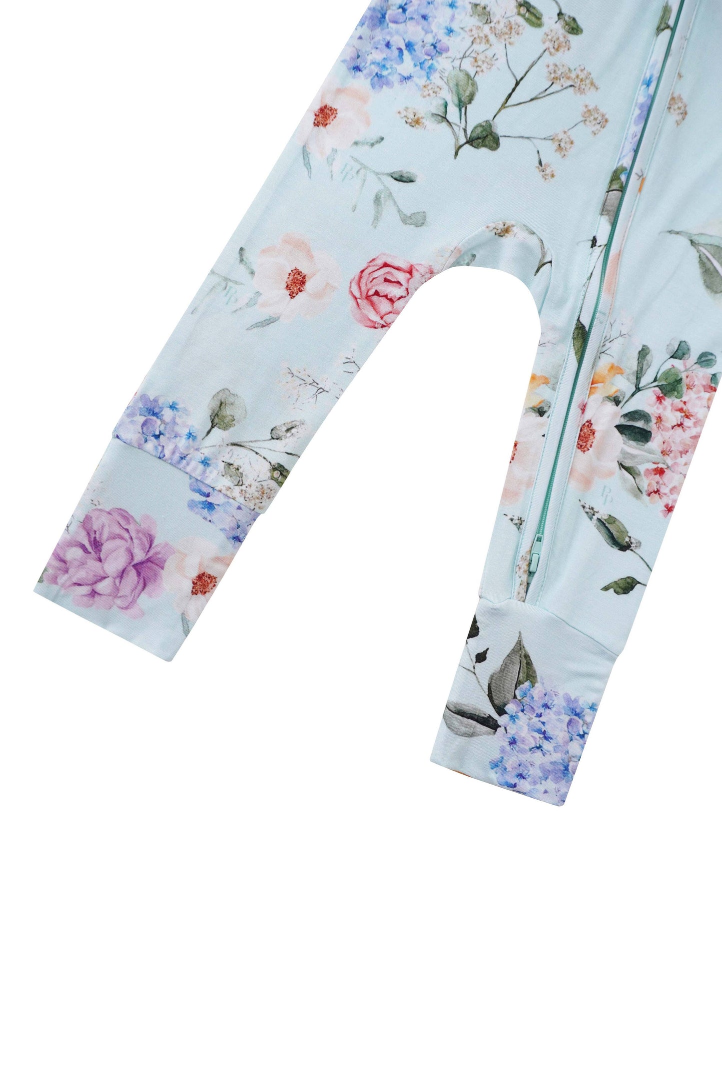 Hydrangea Bamboo Baby Convertible Zippy Romper