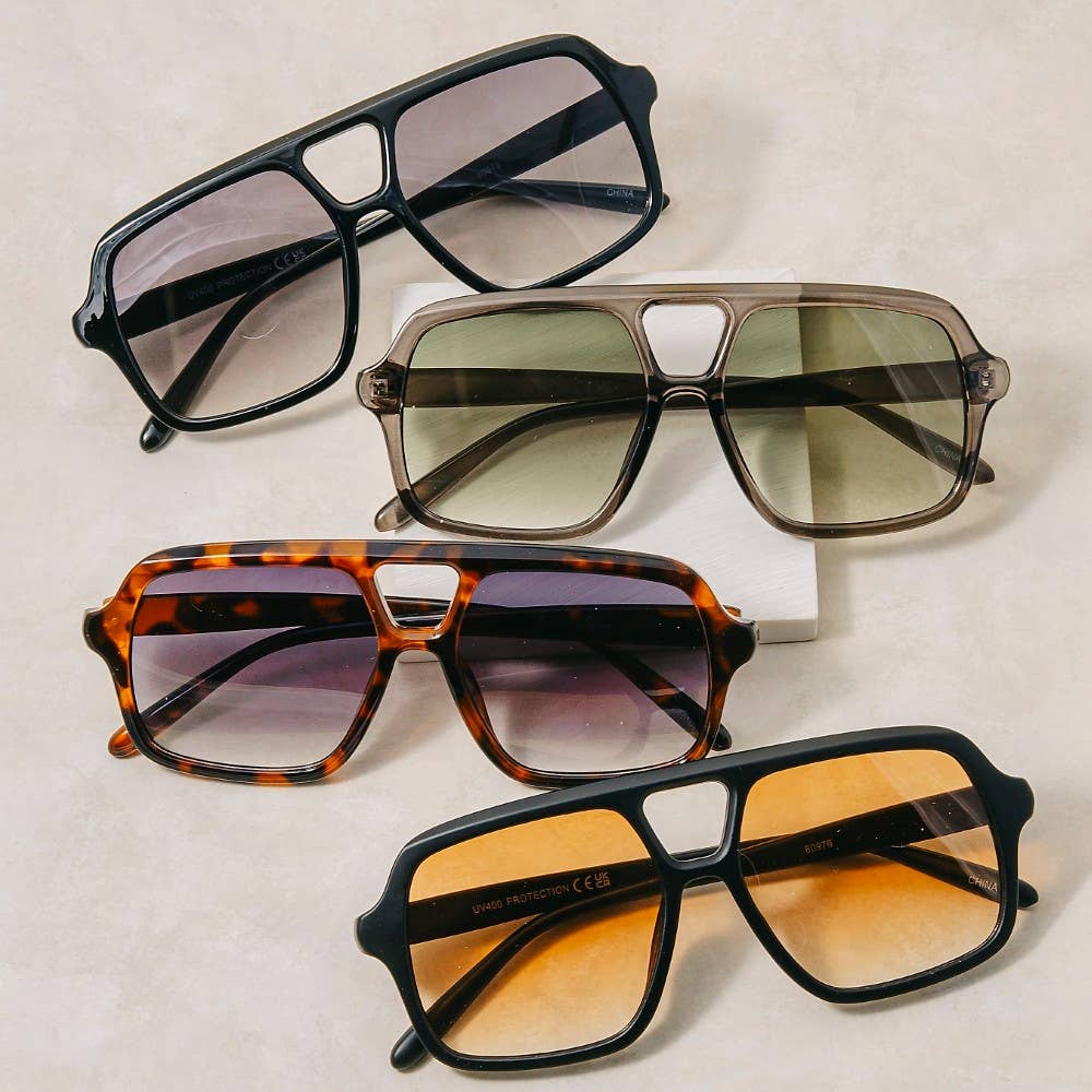Retro Aviator Sunglasses
