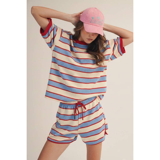 Striped Shorts Set