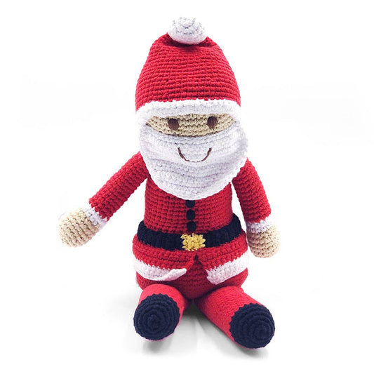Large Santa Plush Doll with Rattle