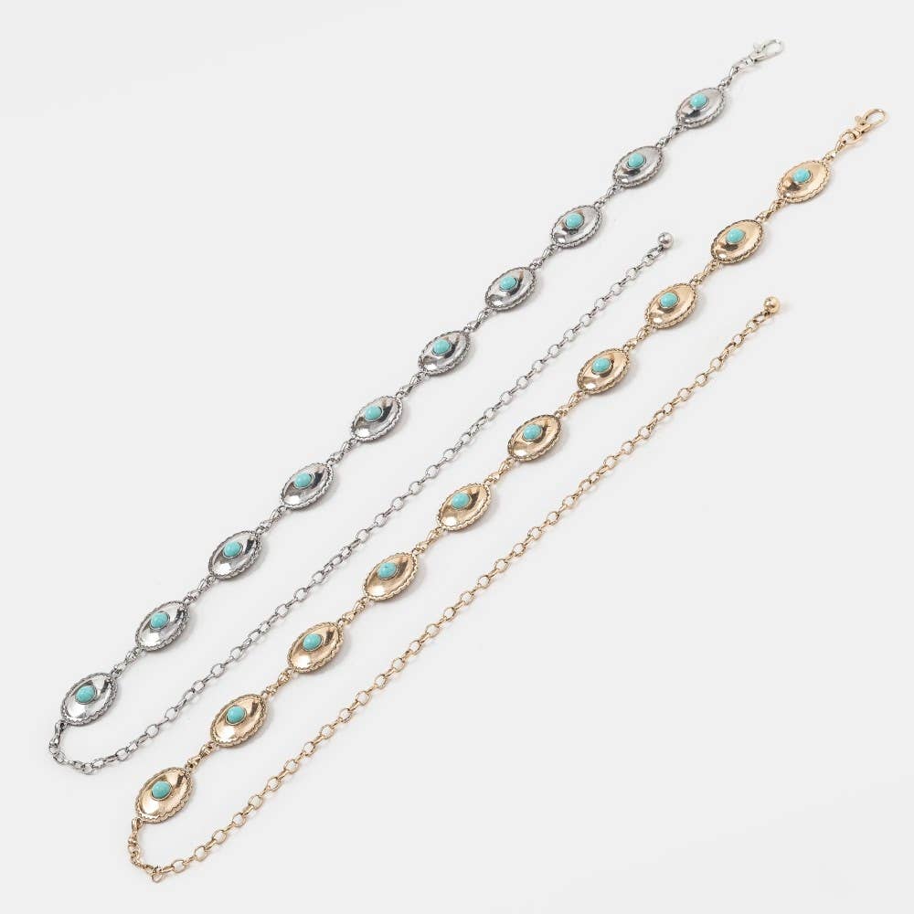 Turquoise Concho Belt