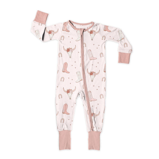 Cowgirl Up Zip Up Jammies