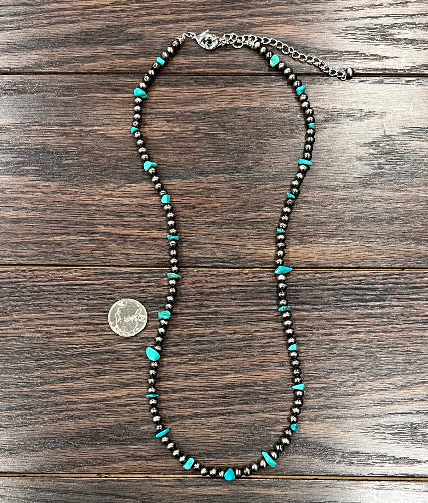 Handmade Polish Navajo Turquoise Necklace