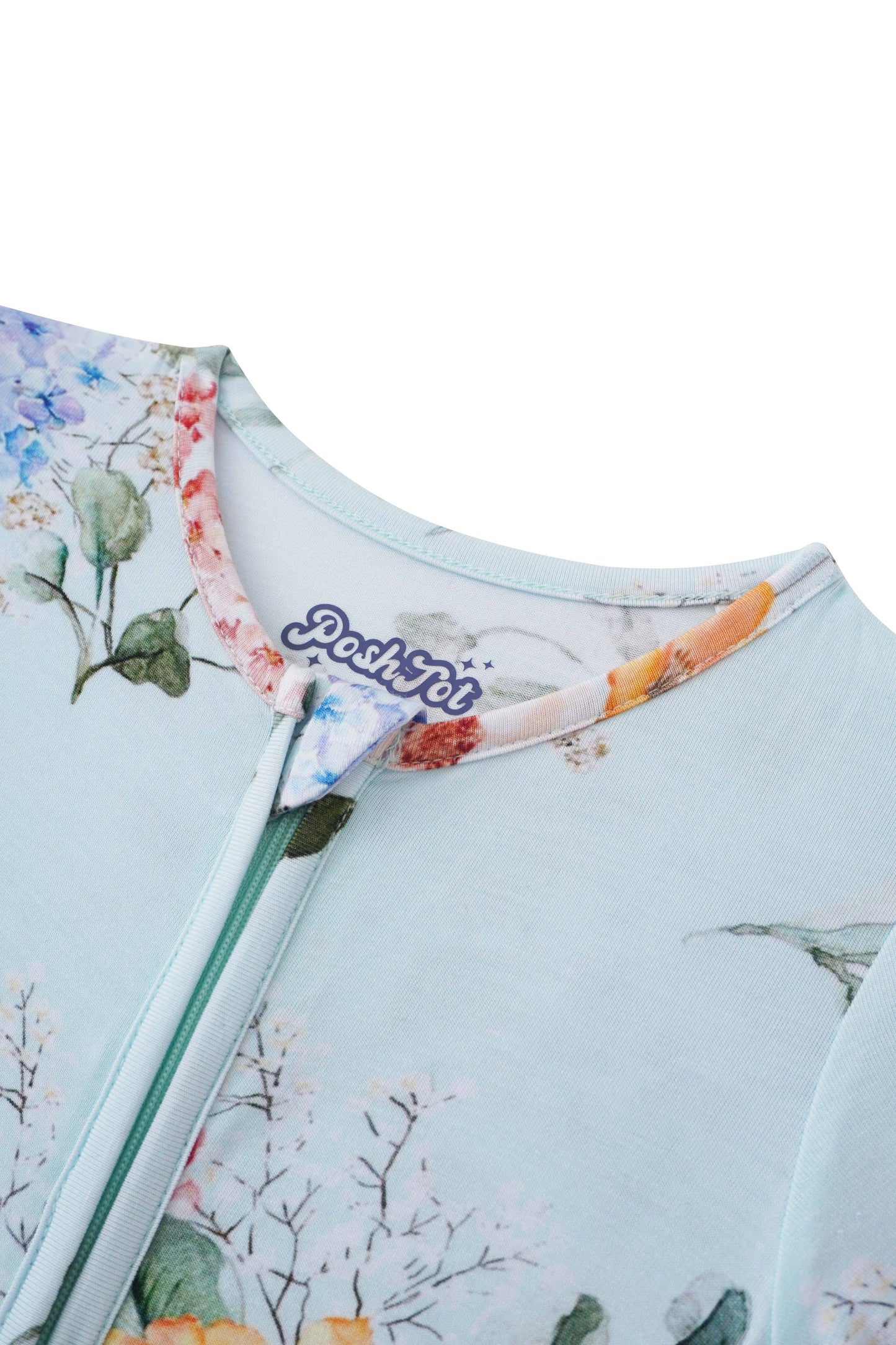 Hydrangea Bamboo Baby Convertible Zippy Romper