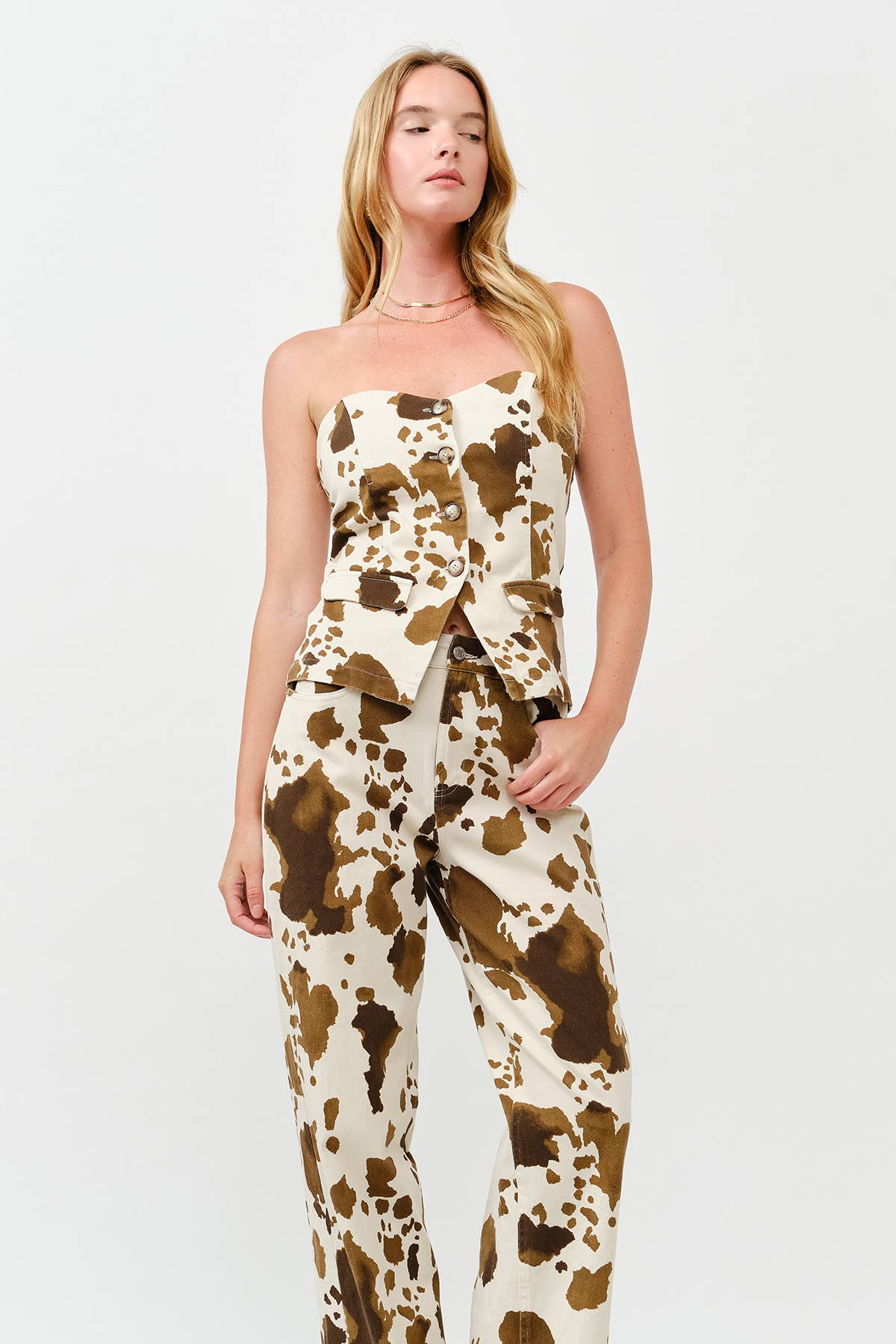 Cowhide Print Pants