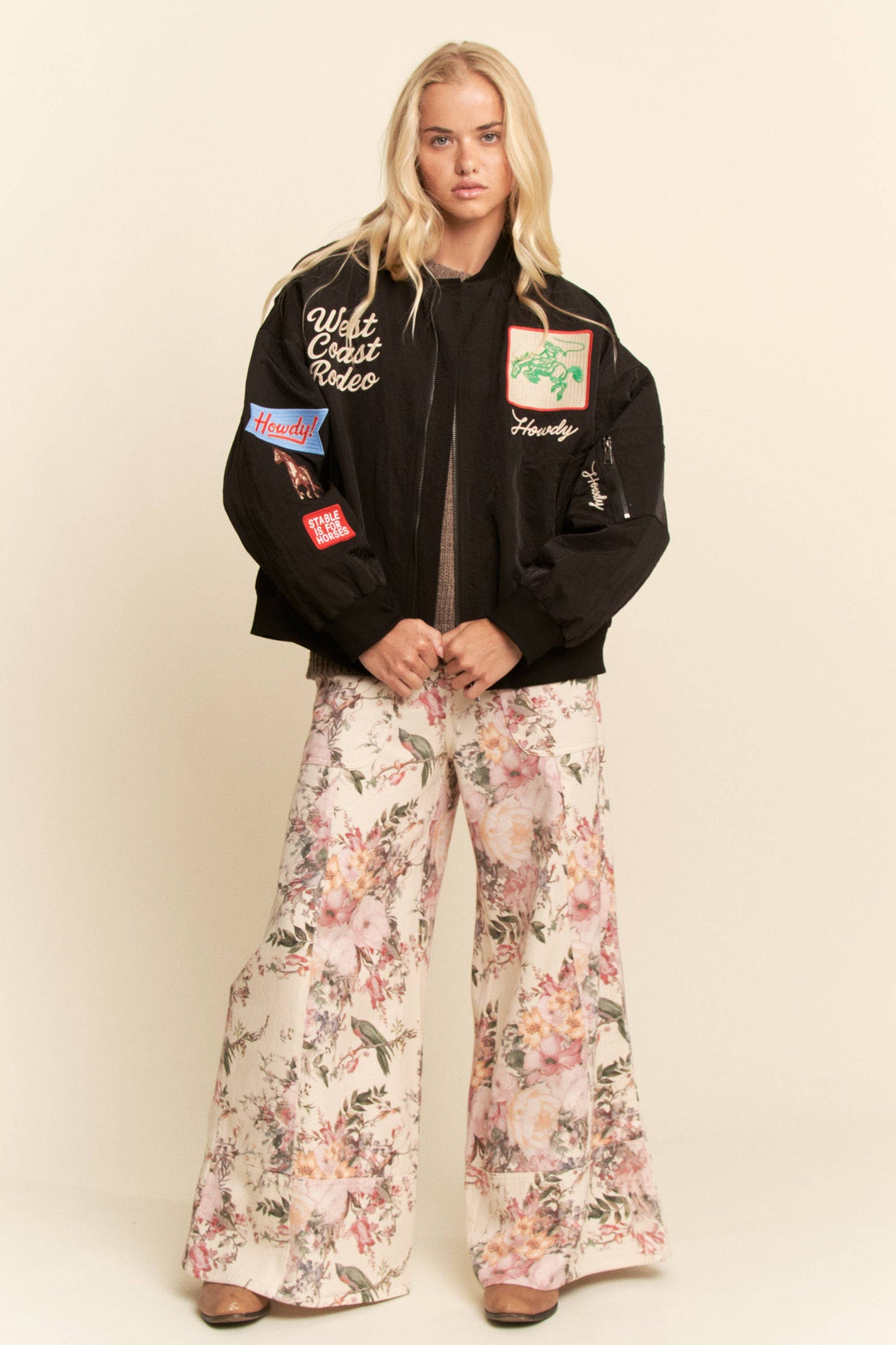 West Coast Rodeo Embroidered Bomber Jacket