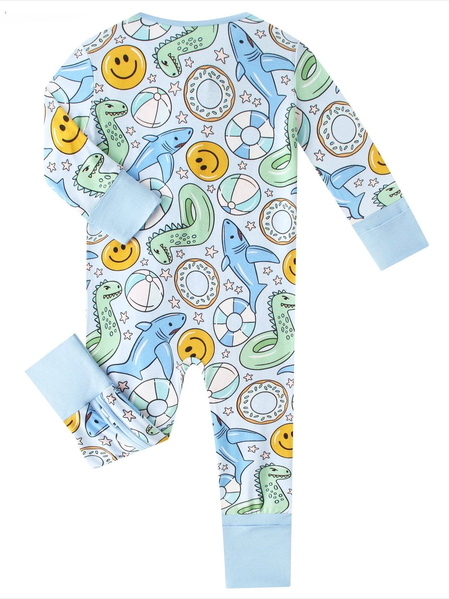 Summer Vibes Bamboo Baby Convertible Zippy Romper