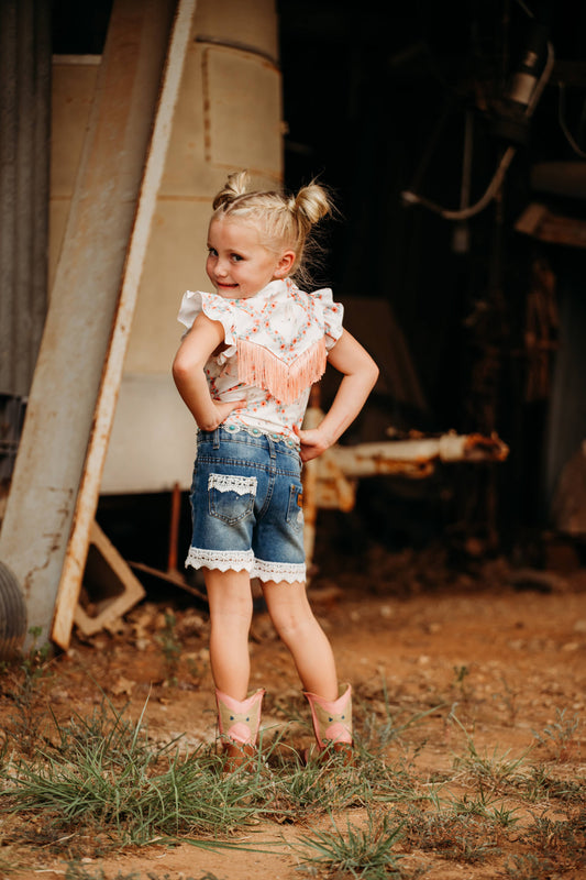 Pearl Snap Fringe Shirt