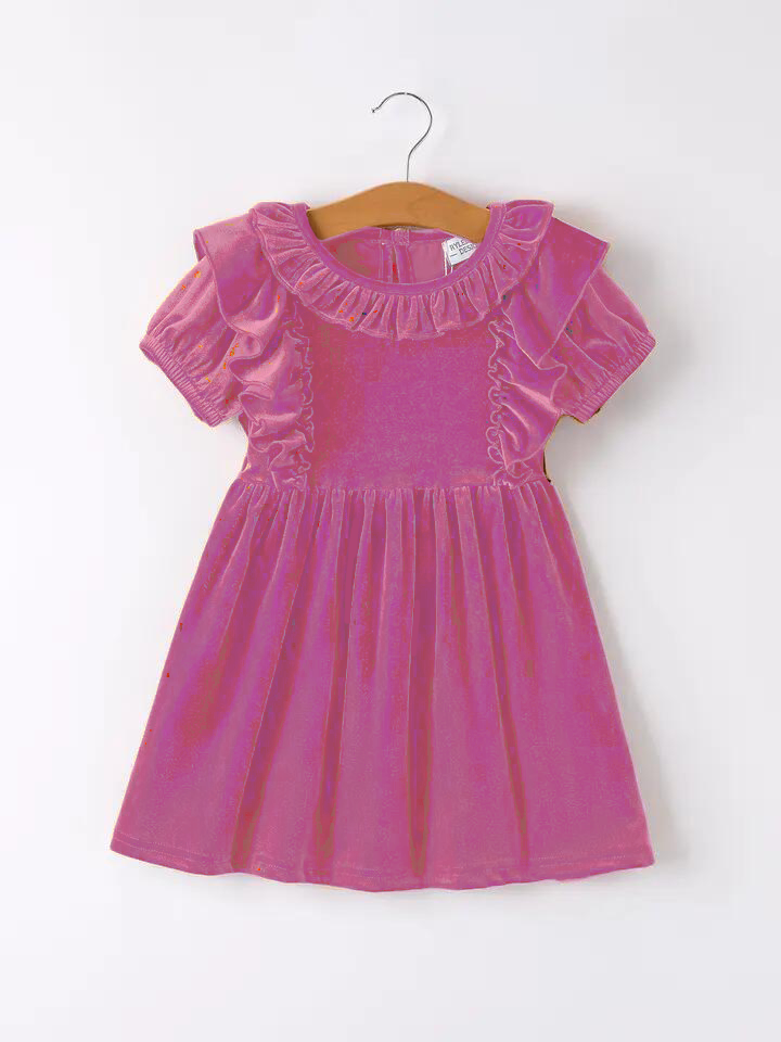 Autumn Velvet Girls Dress