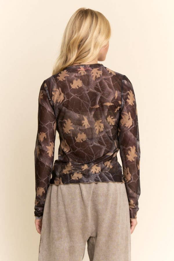 TREE CAMO MESH TOP