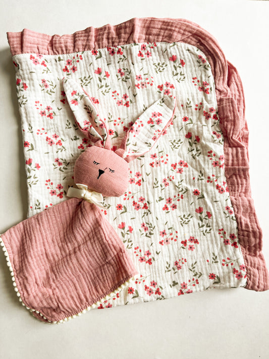 Bunny Lovey and blanket
